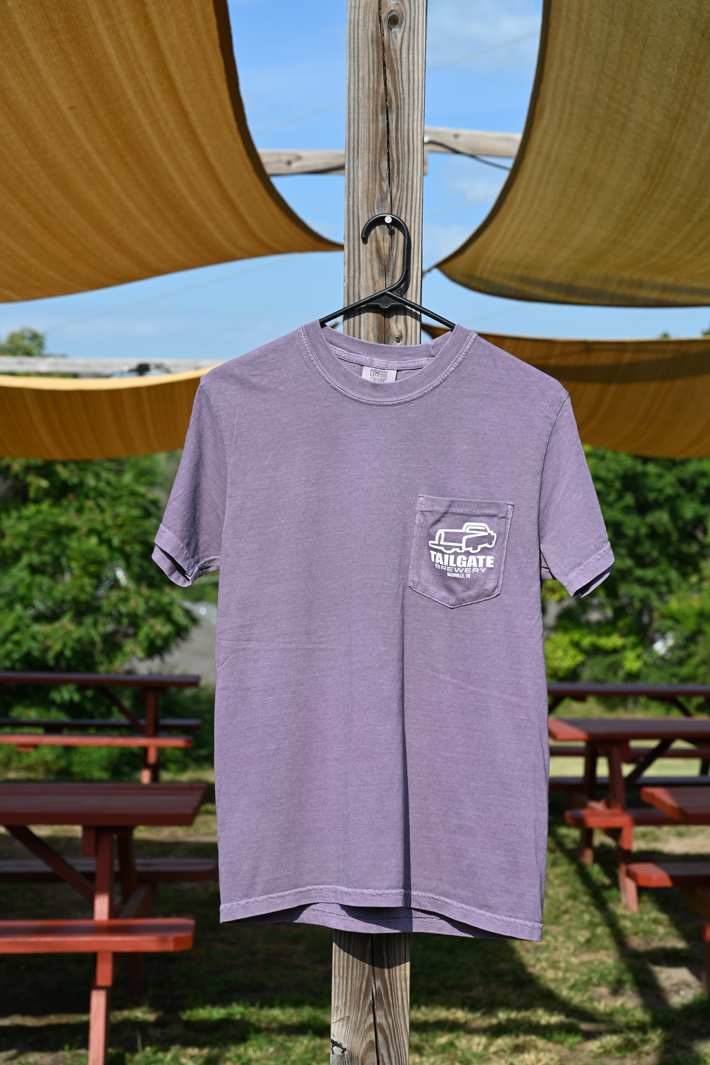 Wine & Green 3D Truck Pocket Tee