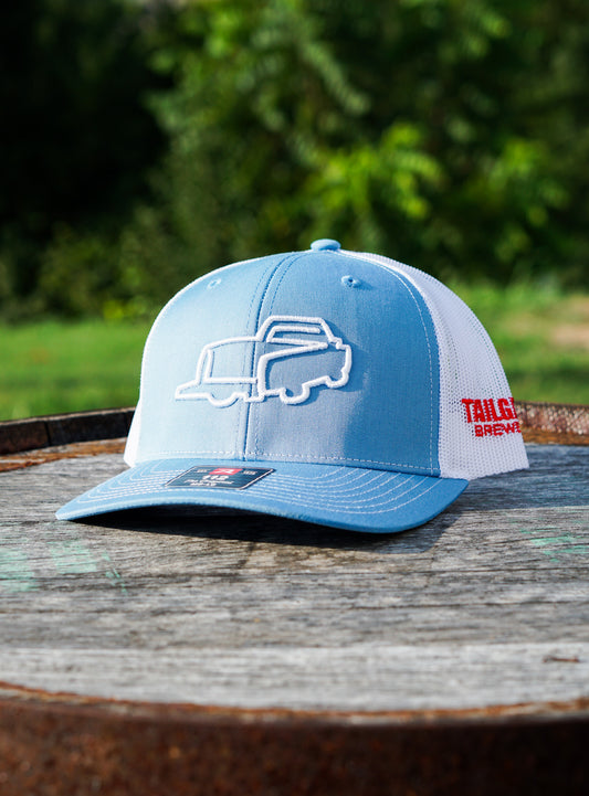 Logo Trucker Hat in Columbia Blue