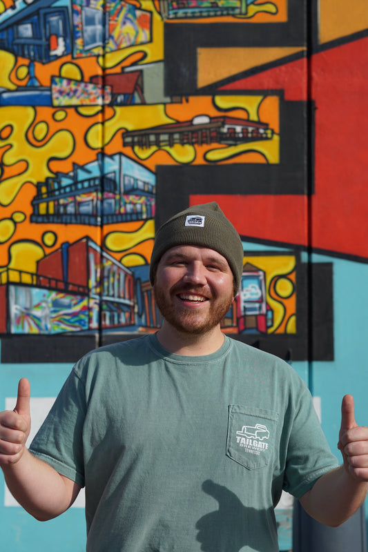 Truck Logo Beanie in Green