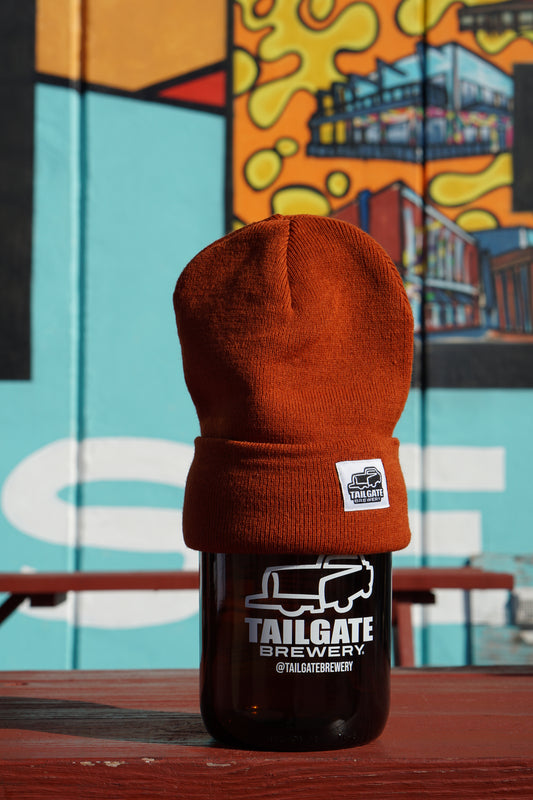 Truck Logo Beanie in Burnt Orange