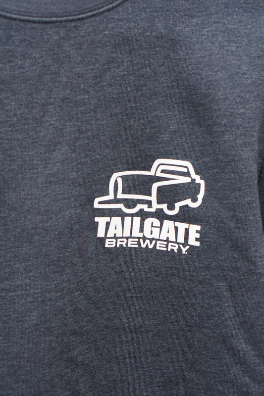 Truck Logo Crewneck in Navy/Gray