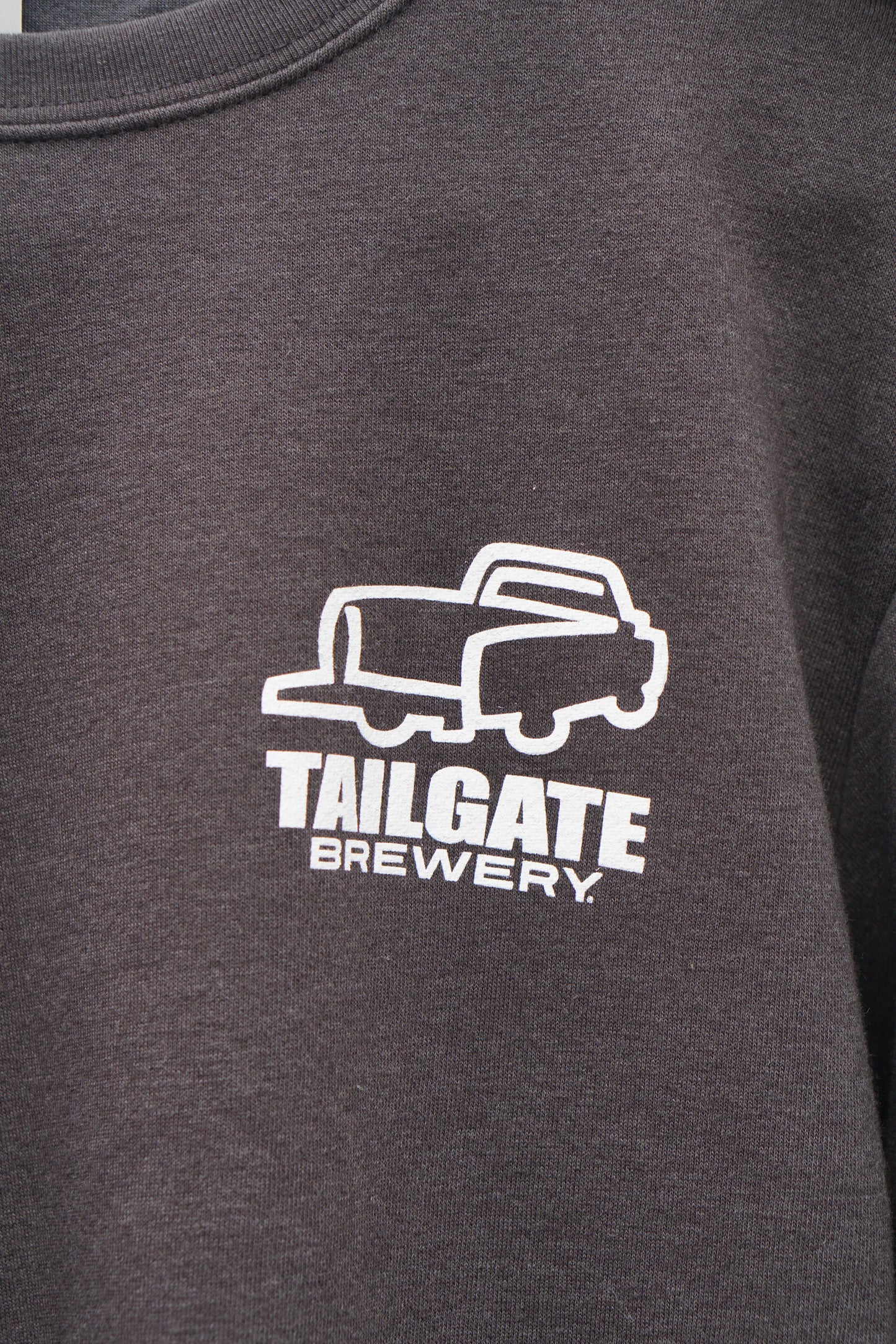 Truck Logo Crewneck in Black