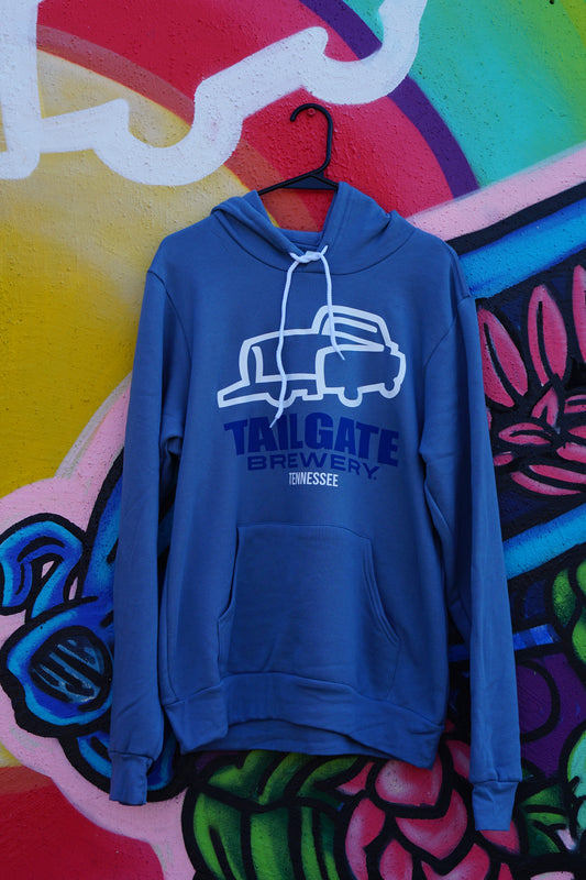 Truck Logo Hoodie in Blue