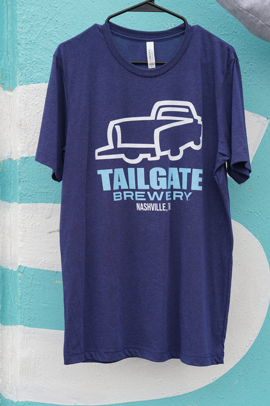 Truck Logo T-Shirt in Blue