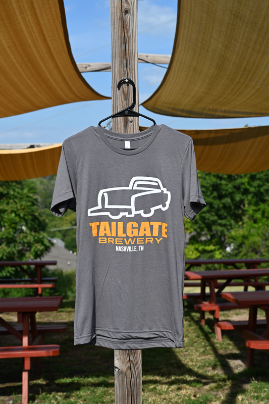 Grey & Orange Truck Logo Tee