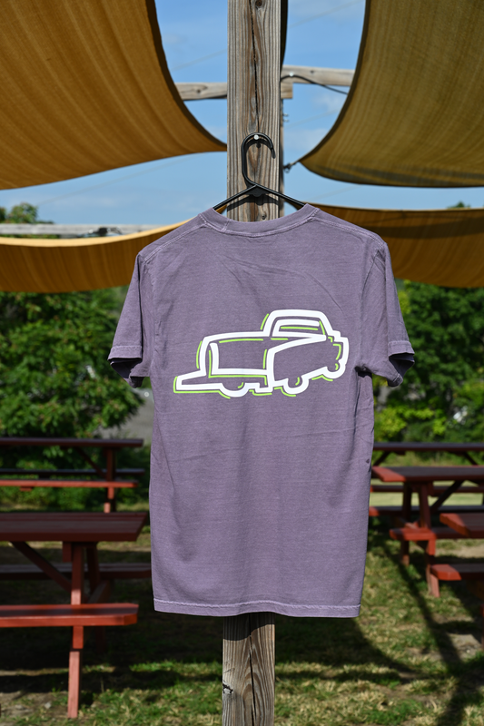 Wine & Green 3D Truck Pocket Tee