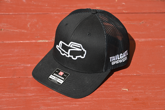 Logo Trucker Hat in Black