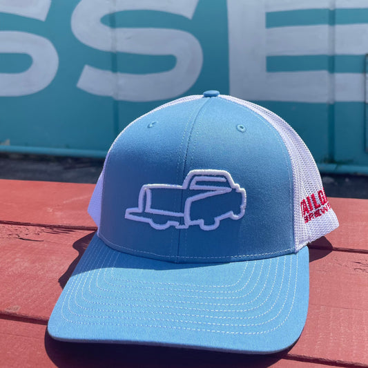 Logo Trucker Hat in Columbia Blue